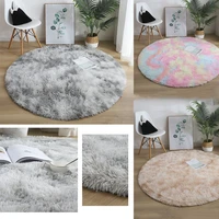 circle floor fluffy mat living room shaggy plush bedside rug round shaggy rug floor mat anti skid floor carpet