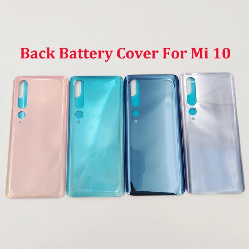 

New For Xiaomi Mi 10 5G Battery Back Cover Glass Rear Door Housing Case Panel Replacement Parts For Mi10 With Adhesive Stickers