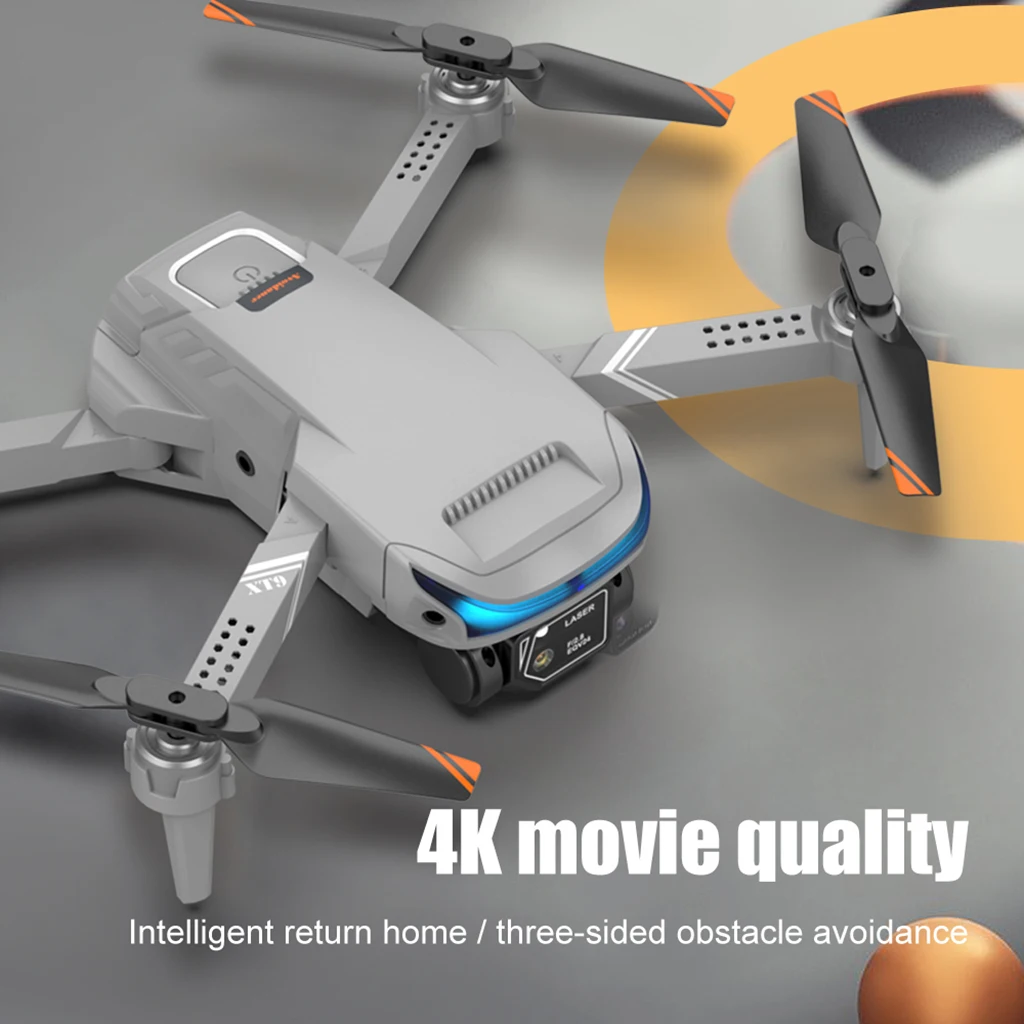 

Мини-Дрон JMT XT9, 4K, двойная камера, HD, Wi-Fi, FPV