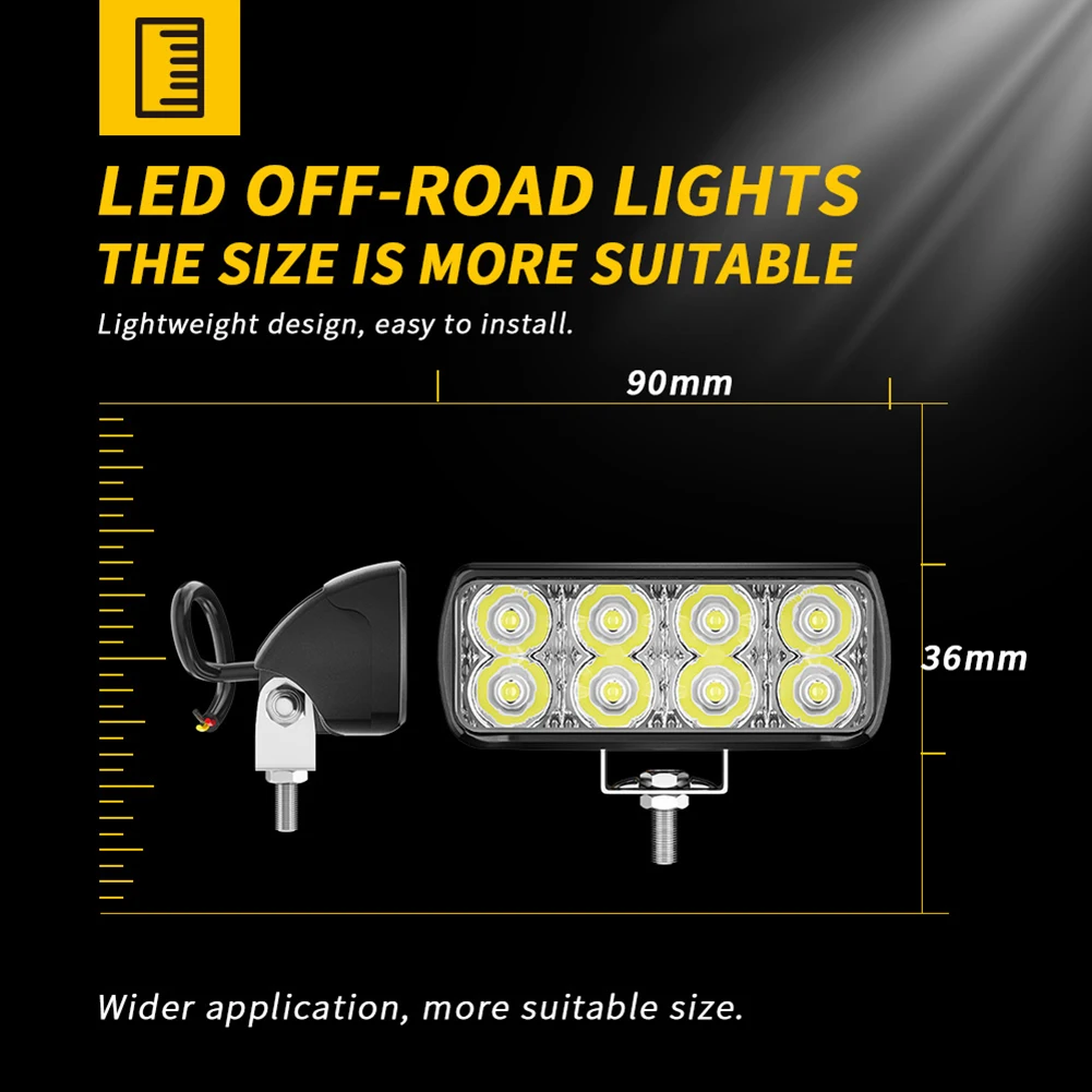 

DC9-30V 24W Mini Led Work Light Bar Spotlight Work Light Headlight For Work Lamp Motorcycle Lighting Accessories