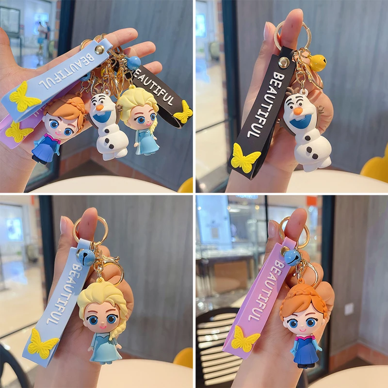 Экшн-фигурки из мультфильма Холодное сердце Disney игрушки брелок с Эльзой Анной