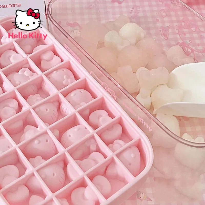 

Hello Kitty Silicone Mold DIY Ice Cube Ice Cream Bean Jelly Baking Tool Cartoon Cute Shape Kitchen Cooking Accessories Organizer