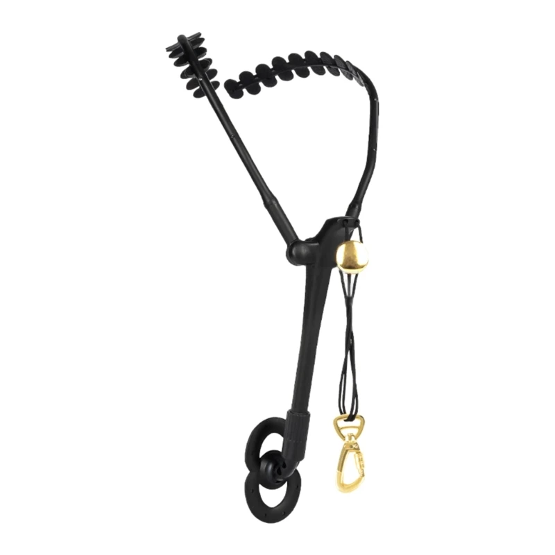 

Sax Neck Strap Hook Aluminum Metal Sax Holder for Alto Soprano Sax, Black