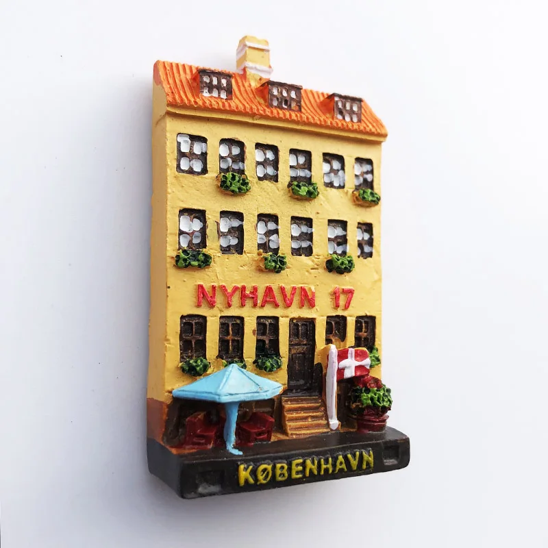 Дания путешествующие магниты для холодильника Домашний декор Туристические сувениры Наклейки на магнитную доску Магнитные подарки.