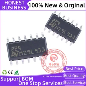 LM224DT New Original Chip SOIC-14 Op Amps - Operational Amplifiers Quad Low Power Amplifier IC