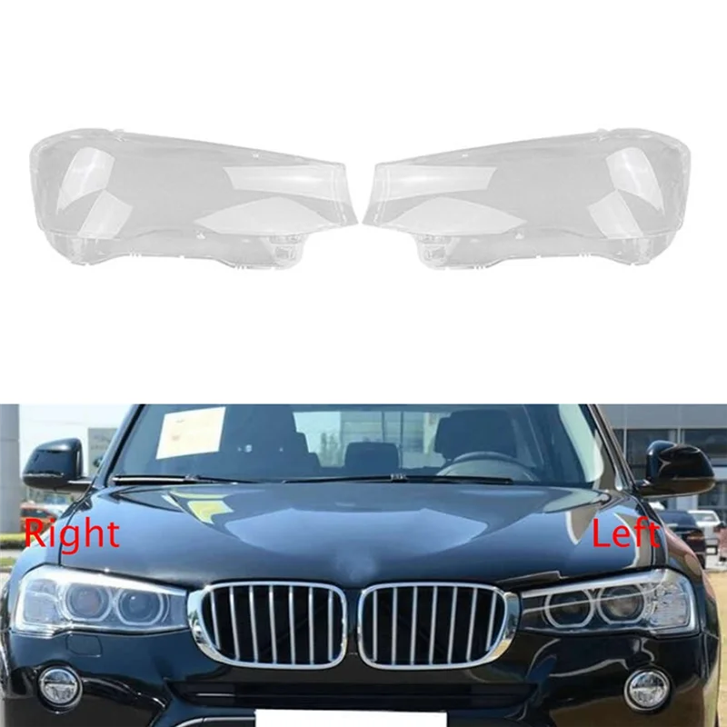 

Car Right Headlight Shell Lamp Shade Transparent Lens Cover Headlight Cover for-BMW X3 F25 X4 F26 2014 2015 2016 2017