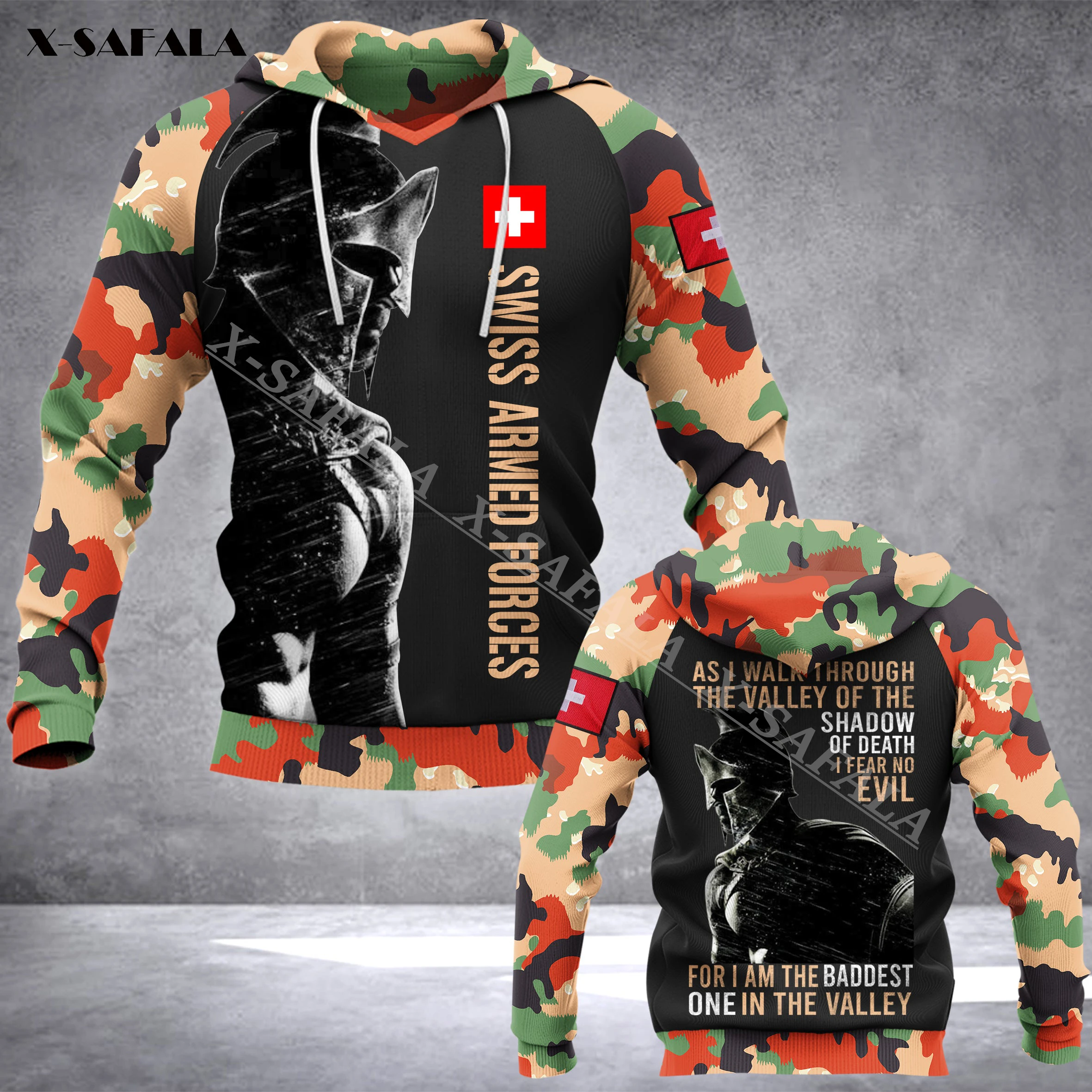 

Armor SWISS Military Skull Army Camo 3D Print Zipper Hoodie Man Top Pullover Sweatshirt Hooded Jacket Jersey Tracksuits Coat