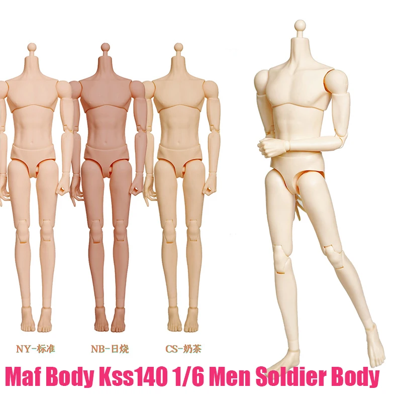 

Maf Body Kss140 1/6 Men Soldier Body Super Flexible Joint Body Painting Model For 12Inch Action Figure Head Sculpt