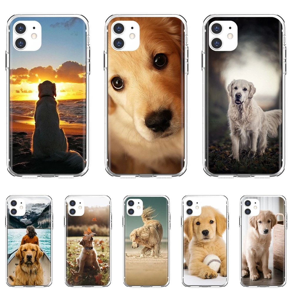 

Animals-Golden-Retriever-Dog-Pet For iPod Touch iPhone 10 11 12 Pro 4S 5S SE 5C 6 6S 7 8 X XR XS Plus Max 2020 Silicone Bag Case