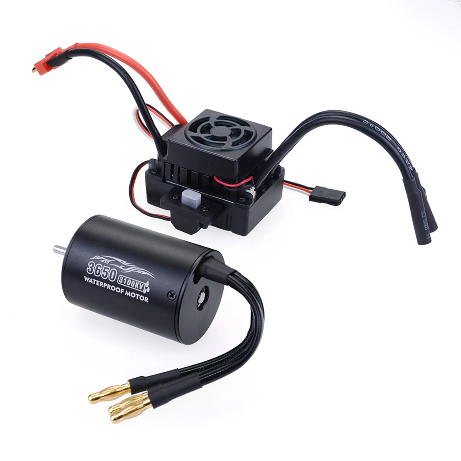 

Универсальный Водонепроницаемый мотор 3650 3100KV + 60A бесщеточный ESC Комбинированные комплекты для 1/10 RC автомобилей грузовиков запчасти
