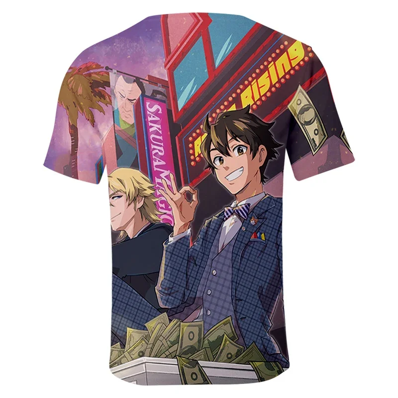 Футболка с 3D-принтом аниме Великий претендер уличная одежда Спортивная