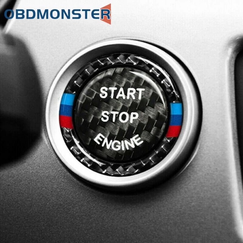 

Car Engine Switch Ignition Start Stop Button Trim Cover Start Ring Sticker for BMW X6 E84 E60 E83 E70 E71 E72 E90 E91 E92 E93