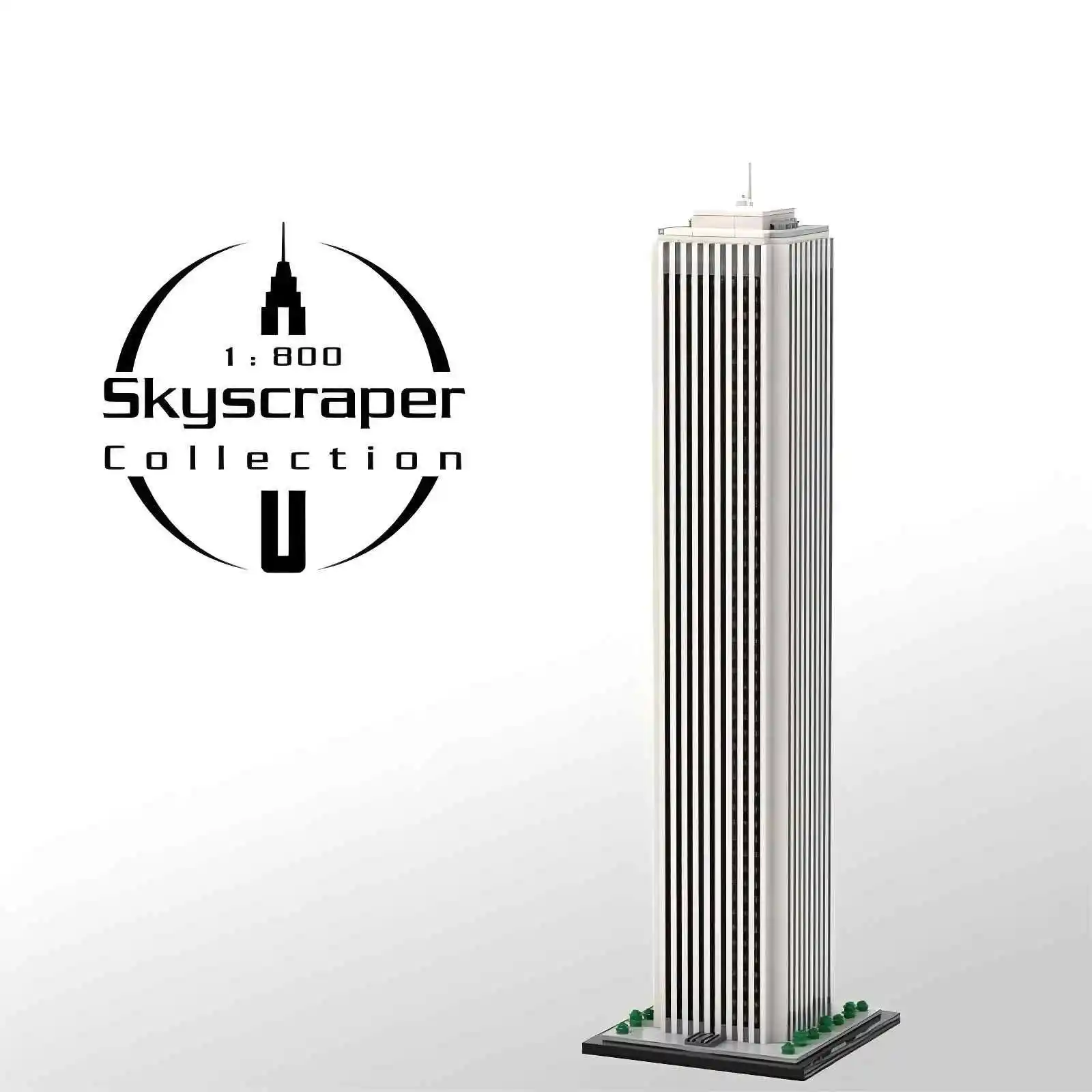 Китайские строительные блоки из мелких частиц Aon Center Chicago масштаб 1:800 (строитель