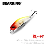 retail hot model a fishing lures 11 colors for choose minnow crank shad 42mm 2 8g sinking 0 3 0 6mhait baits