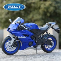 welly 112 2020 yamaha yzf r6 blue die cast vehicles collectible hobbies motorcycle model toys