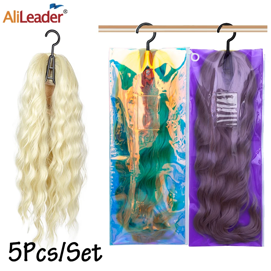 

5 шт./комплект, легкие мешки для хранения париков, с защитой от пыли