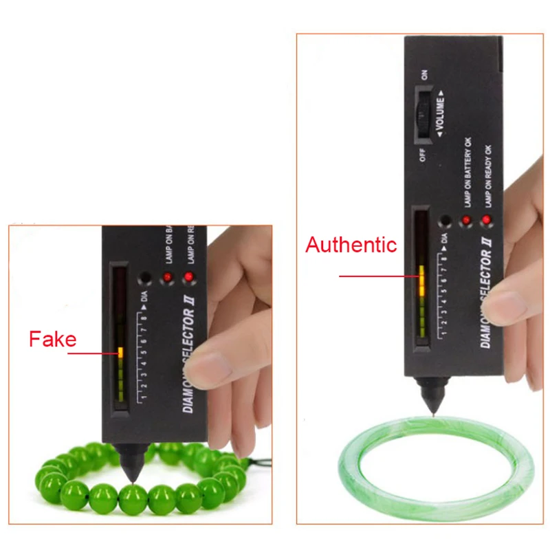 

Алмазный Муассанит, подлинность, Нефритовый кристаллический инструмент, тестирование теплопроводности, измеритель, проверка истинных и ло...