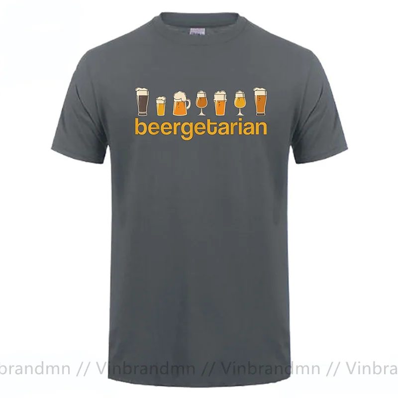 Funny Beer Design Craft For Brewery Lovers T-Shirt T Shirts Personalized Hot Sale Man Tees Tops Humor Beergetarian Clothing