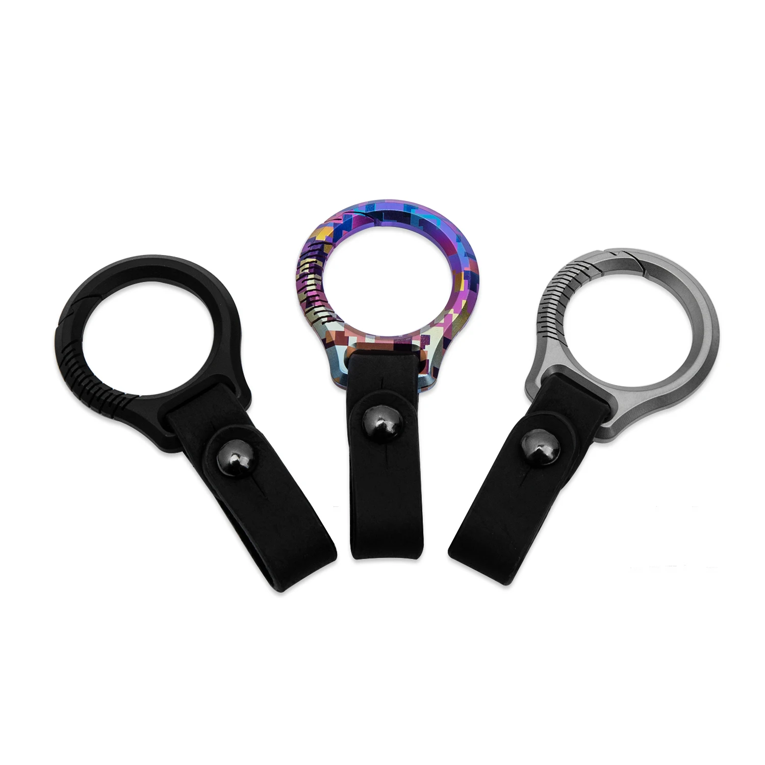 Цепочка для ключей из титанового сплава лента воловьей кожи декоративные