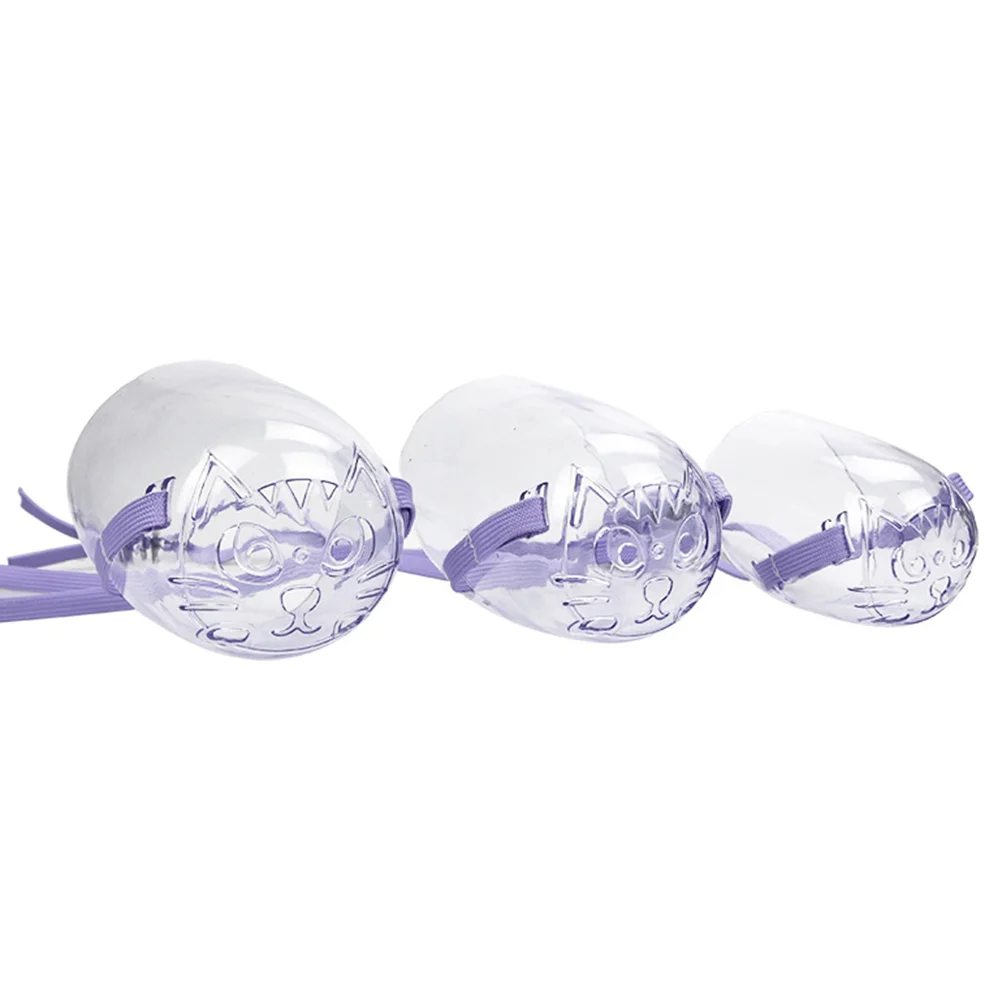 

3pcs Cat Bath Mouth Cover Anti-bite Injection Mouth Cover Cat Beauty Mouth Mask Pet Supplies (3pcs/Set)