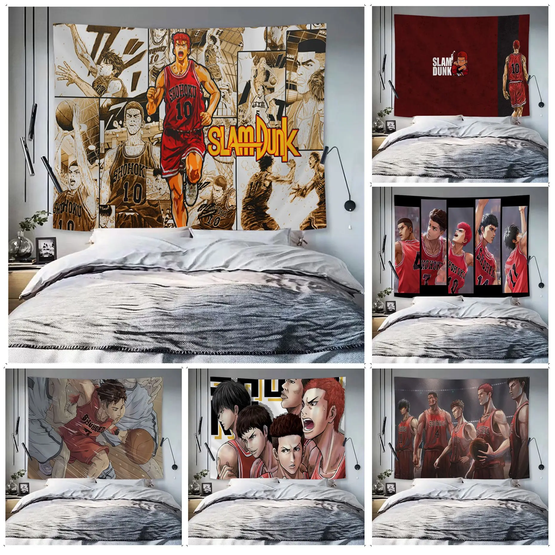 

Slam Dunk Tapestry Cartoon Tapestry Art Science Fiction Room Home Decor Wall Hanging Sheets