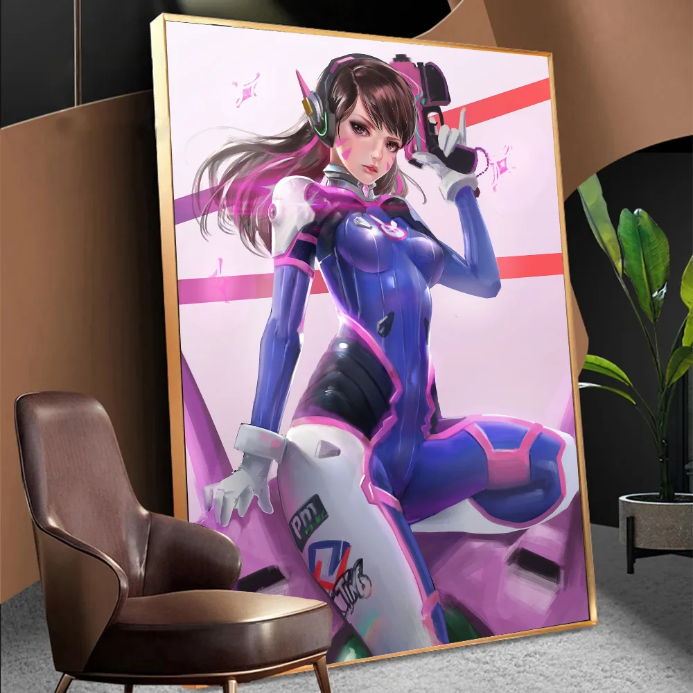 O-Overwatch Game Классические винтажные постеры Белая бумага Печатает Плакаты