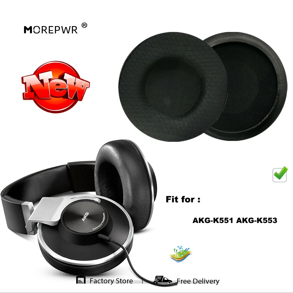 

Replacement Ear Pads for AKG-K551 AKG-K553 Headset Parts Leather Cushion Velvet Earmuff Earphone Sleeve Cover