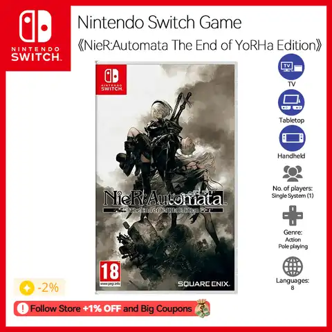 Nintendo Switch Game NieR:Automata The End of YoRHa Edition для Nintendo switch oled switch lite NieR:Automata The End of YoRHa