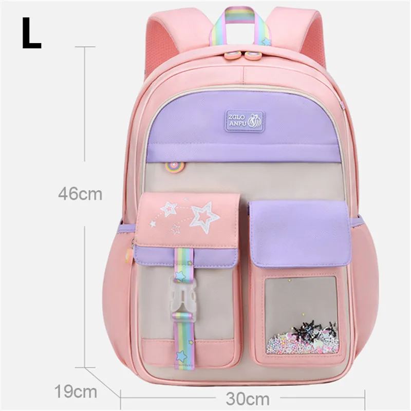 "Детские школьные ранцы для девочек, ортопедические рюкзаки для начальной школы для принцесс, школьный ранец"