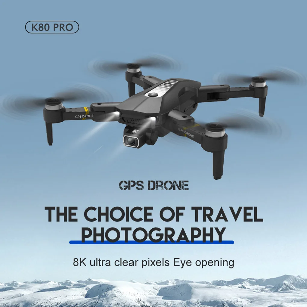 

New K80 PRO GPS Drone 4K 8K Dual HD Camera Professional Aerial Photography Brushless Motor Foldable Quadcopter RC Distance1200M