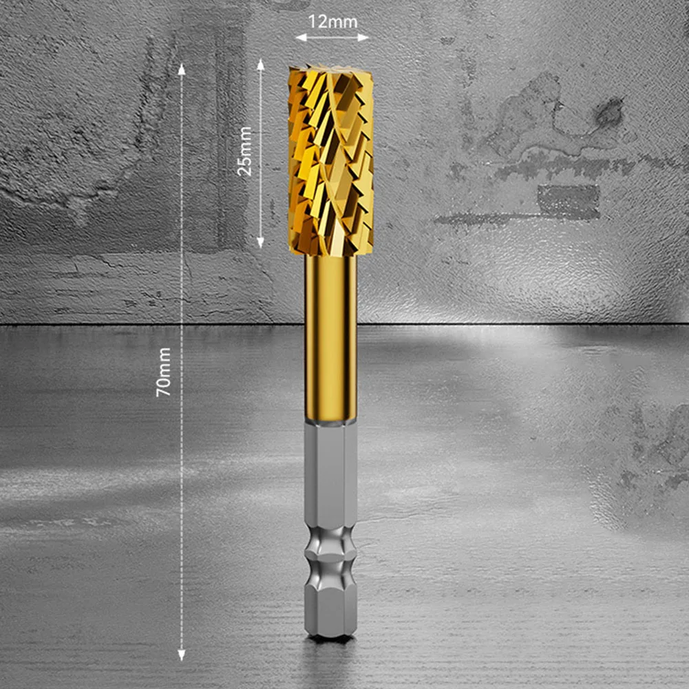 1 шт. роторный фрезерный напильник с шестигранным хвостовиком двойной паз