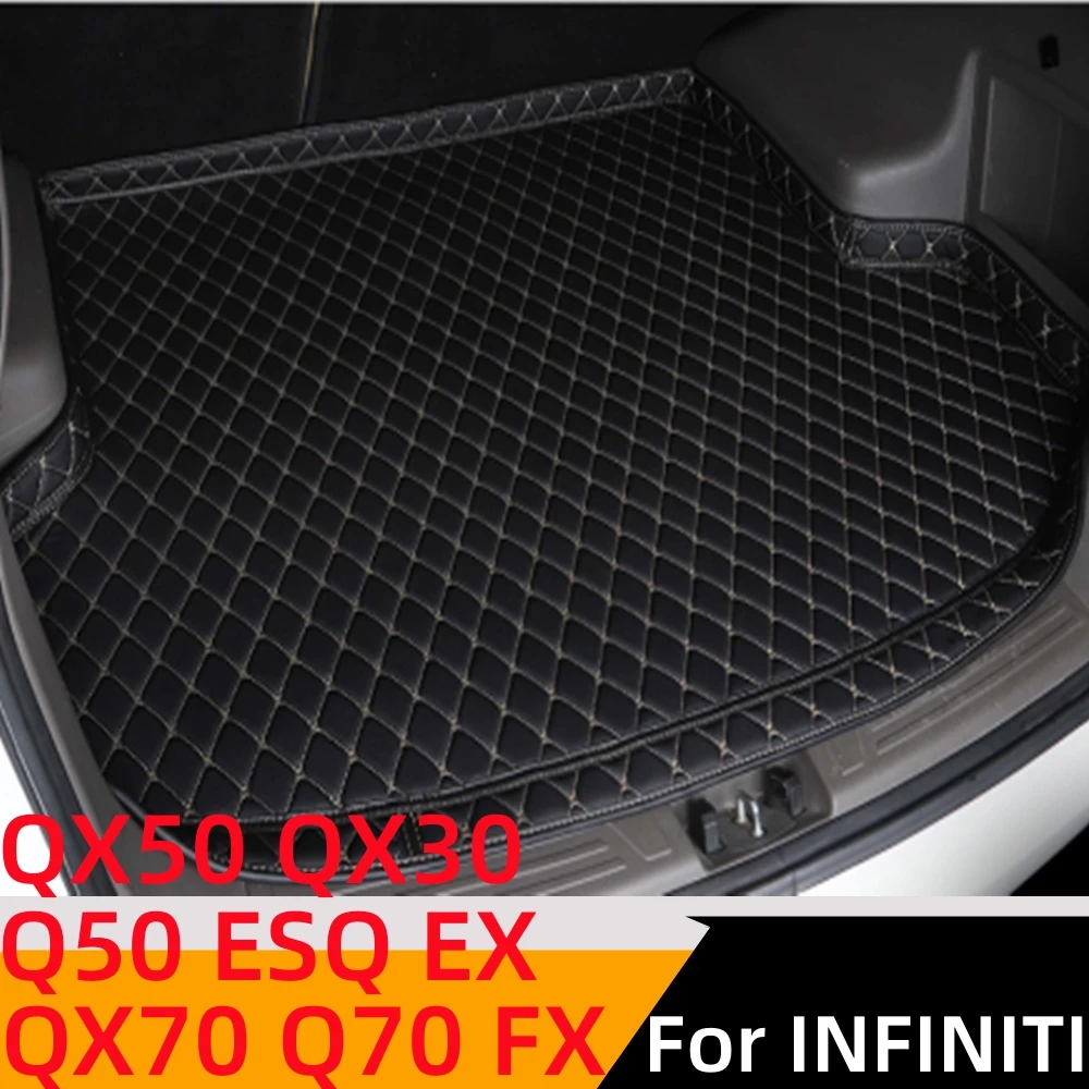 

Боковой автомобильный коврик для багажника Sinjayer, багажный коврик для багажника, коврик для Infiniti QX70 Q70 EX ESQ Q50 QX50 QX30 FX, все модели