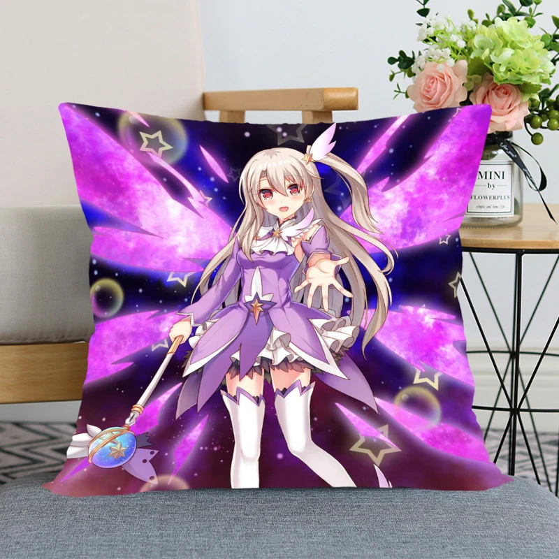 Fate kaleid Liner Prisma Illya чехол для подушки дома декоративный Шелковый Невидимый на