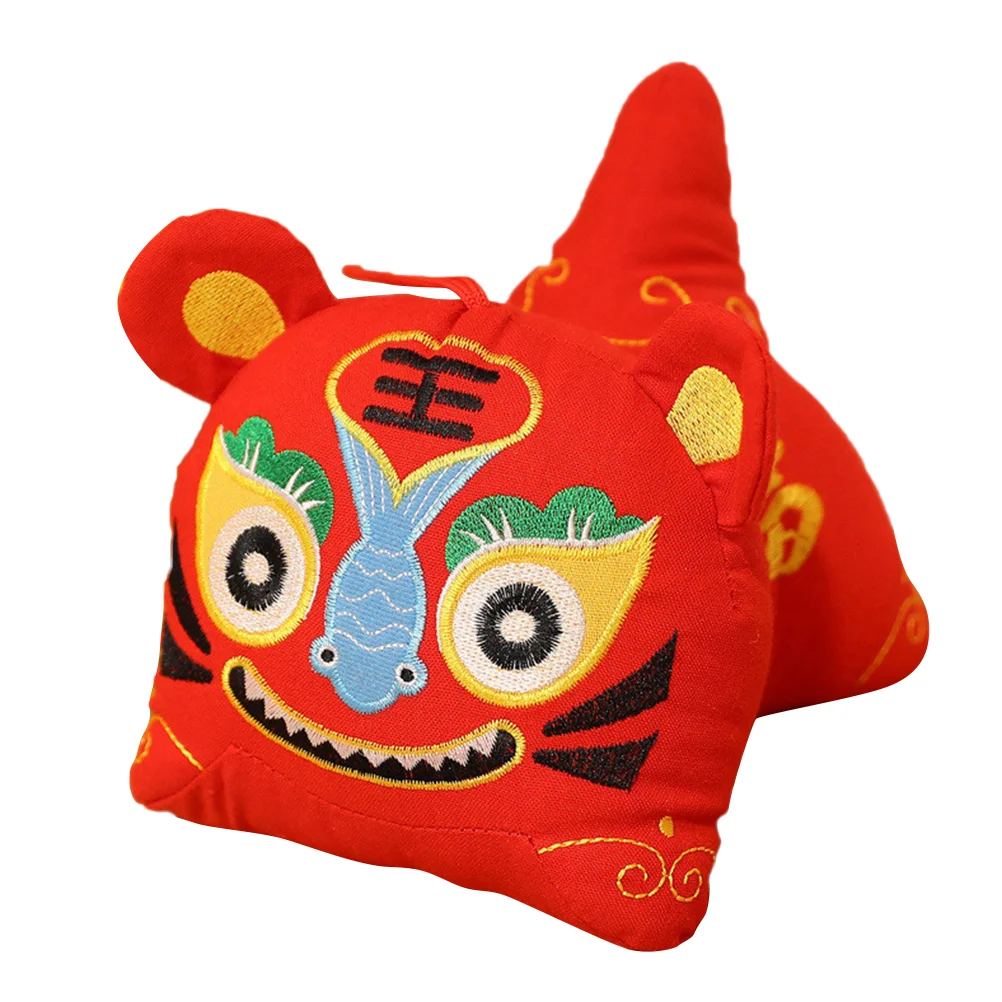 

1Pc Festive Tiger Doll Chinese Zodiac Mascot Tiger Dolls Chinese New Year Gift