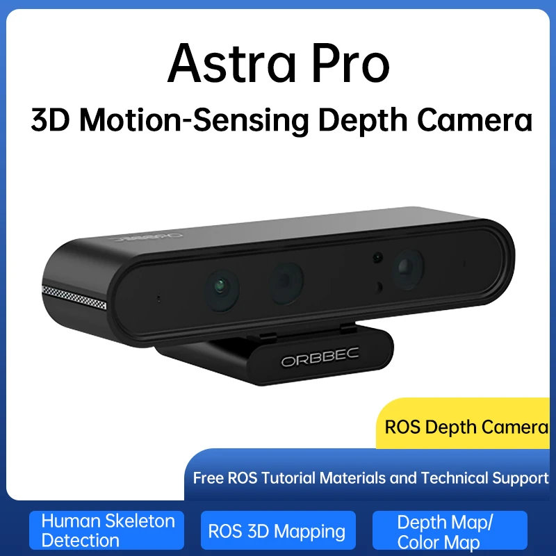 ORBBEC Astra Pro 3D глубина камера диапазона 0,6-8 м для AI робототехники, разработки дронов, распознавание лиц с ROS1 и ROS2 (art.: 3920d449bf455) - 3920d449bf455