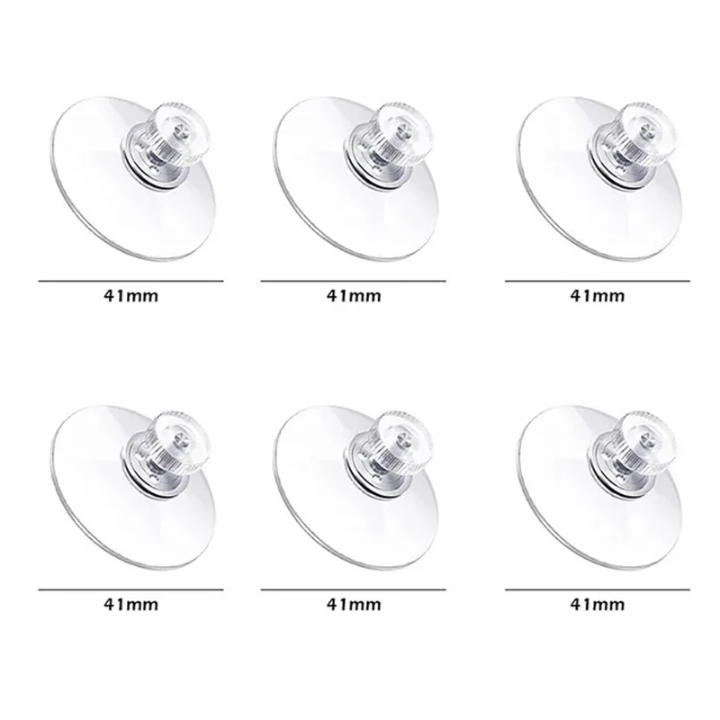 

Прозрачные ПВХ присоски с гайкой 5/10 шт