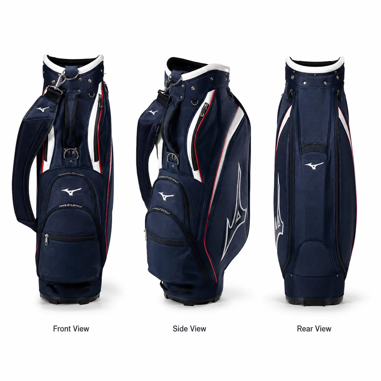 Фото Мужская сумка для гольфа Mizuno серии NX6 2026: профессиональная, легкая, прочная, водонепроницаемая, вместительная сумка-кэди для гольф-клубов №2
