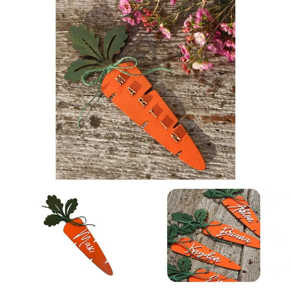 

DIY Tag Practical Acrylic Anti-wear Creative DIY Crafts Tag Party Decor DIY Gift Tag Imitation Carrot