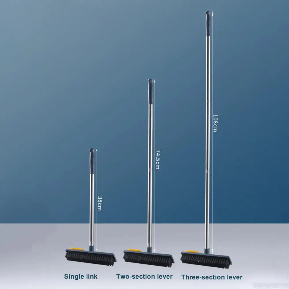 3-секционная щетка для пола. Простая в использовании скребок Телескопическая