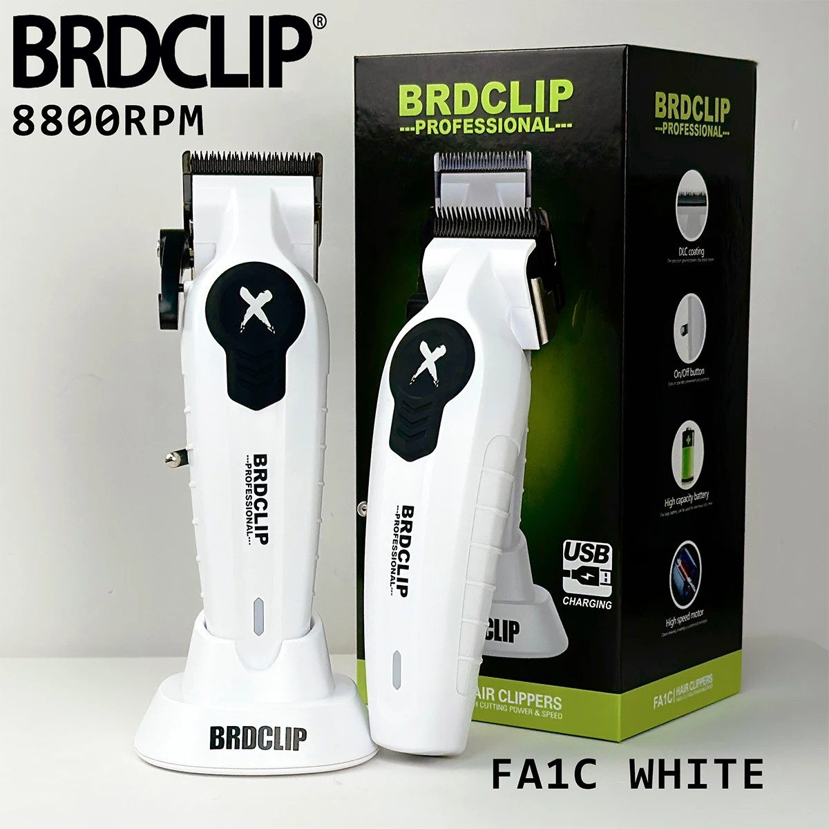 Парикмахерская машинка для стрижки волос BRDCLIP FA1C