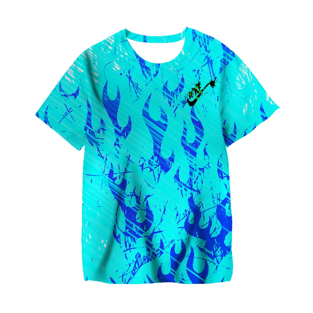 

Children's Fashion Children's Clothing New 2022 Summer Round Neck Short-sleeved T-shirt Funny Design Fame 3D Boy T-shirt