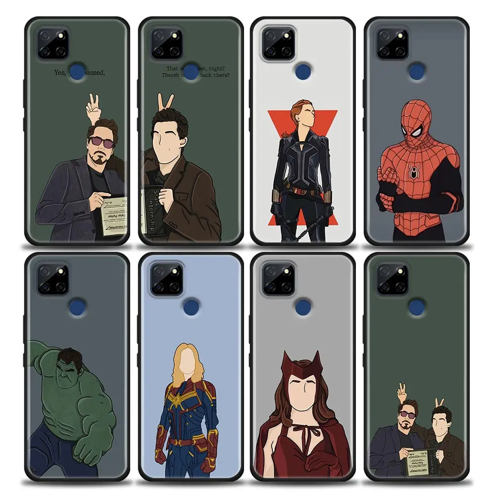 

Marvel Comics Spider-Man 3 Funda Coque Phone Case for Realme 5 6 7 7i 8 8i 9i 9 XT GT GT2 C17 Pro 5G SE Master Neo2 Case Capa