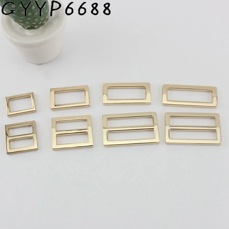 

6colors 32mm 37mm Handbags square buckles long shoulder strap Webbing adjustment buckle Suspenders Slider Weldedfor DIY sewing