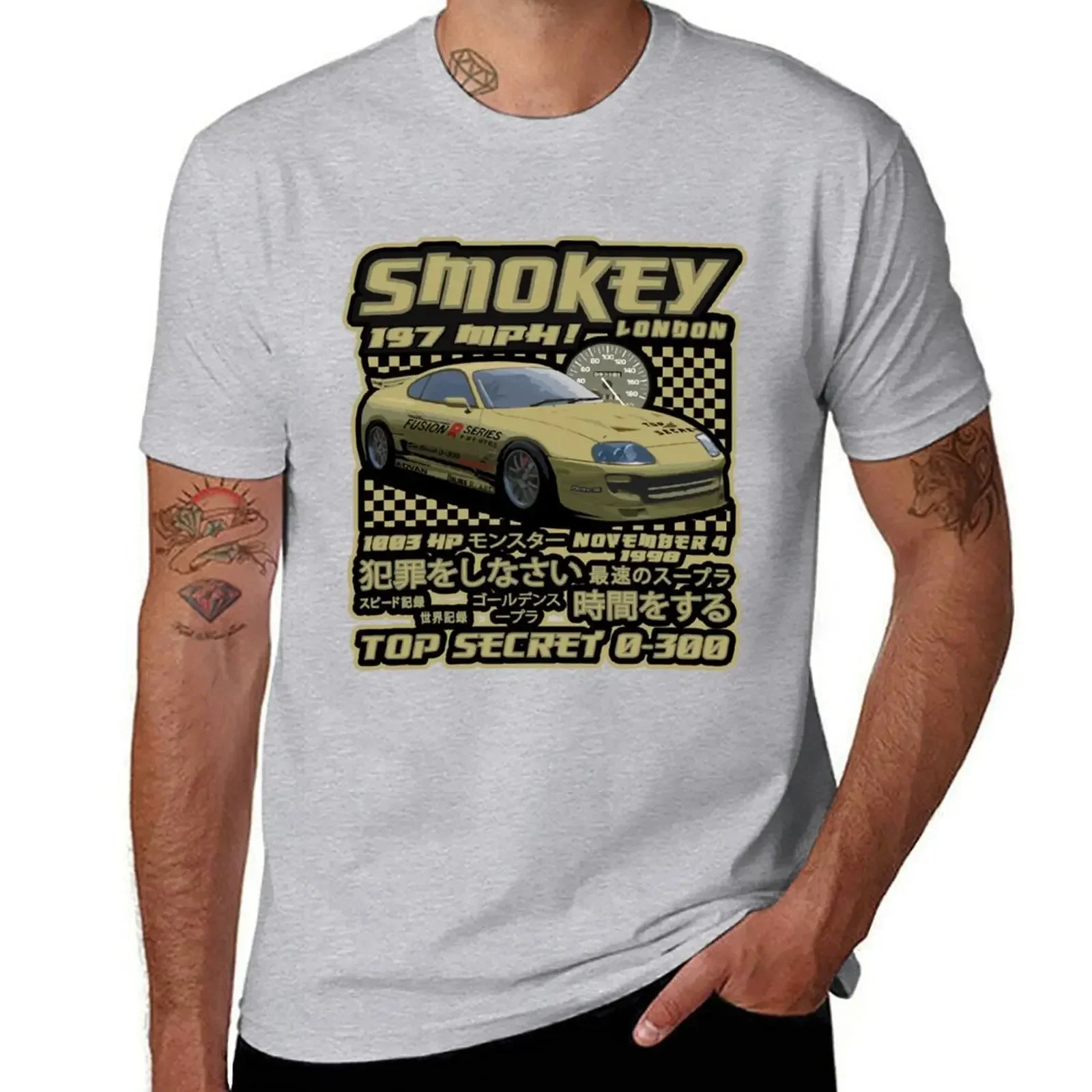 Футболка Smokey Nagata Top Secret футболки с графическим рисунком летние топы мужские