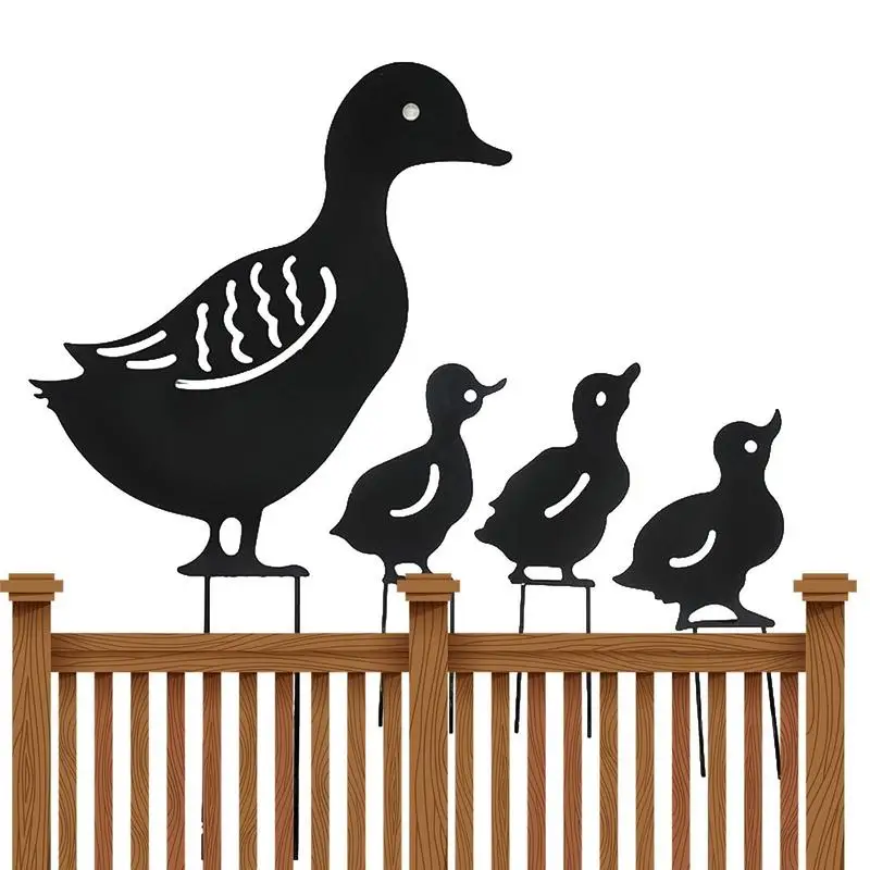 

Железный художественный ретро-садовый плагин статуя утки, кованая утка, украшение для сада, украшение для сада