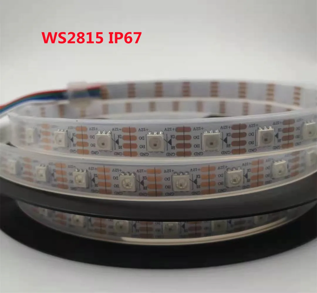 12 В WS2815 Светодиодные ленты WS2812B WS2813 Обновленный индивидуально адресуемый