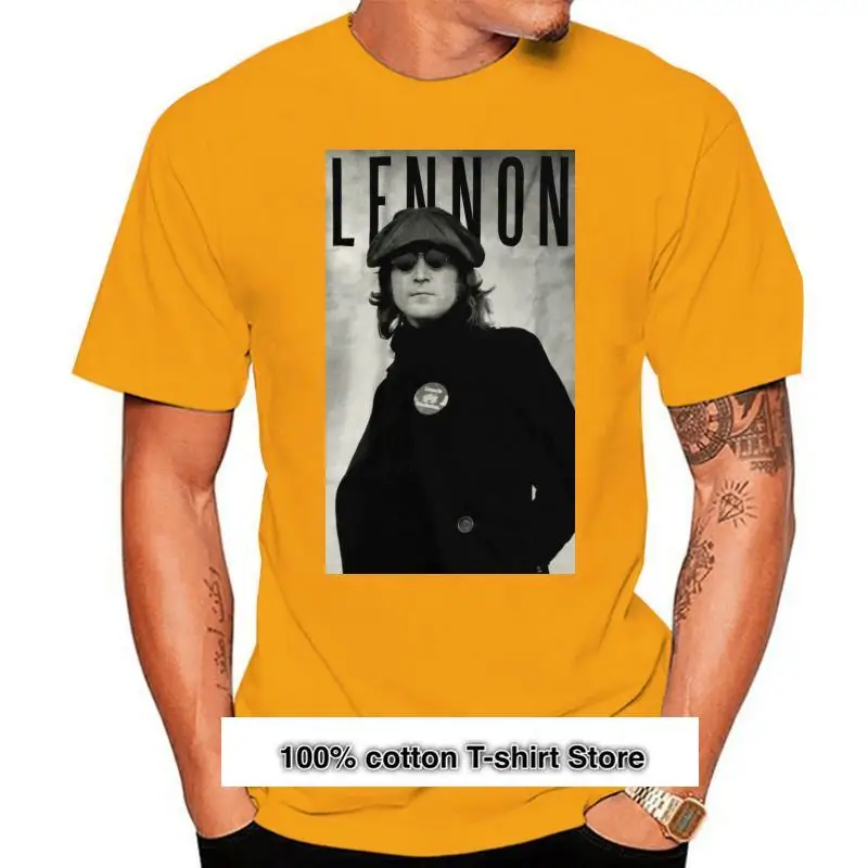 

Мужская рубашка с принтом John Lennon, черная рубашка с принтом John Lennon cabmbie, цвет черный (1)