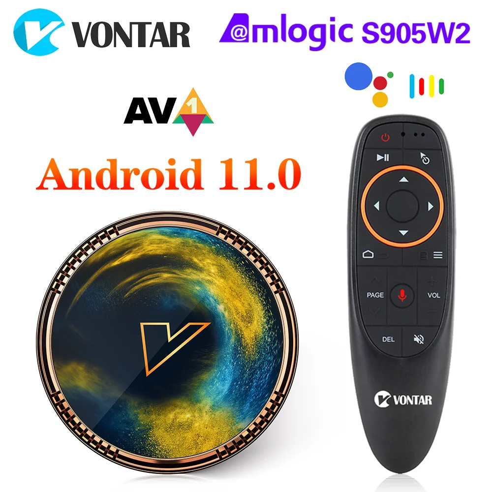 Приставка Смарт-ТВ VONTAR X2, Amlogic S905W2, Android 11, 4 + 64 ГБ, 4 + 32 Гб, 2 + 16 Гб Support AV1 Wifi BT TVBOX Media Player Set Top Box - Апрельский топ товаров с Али