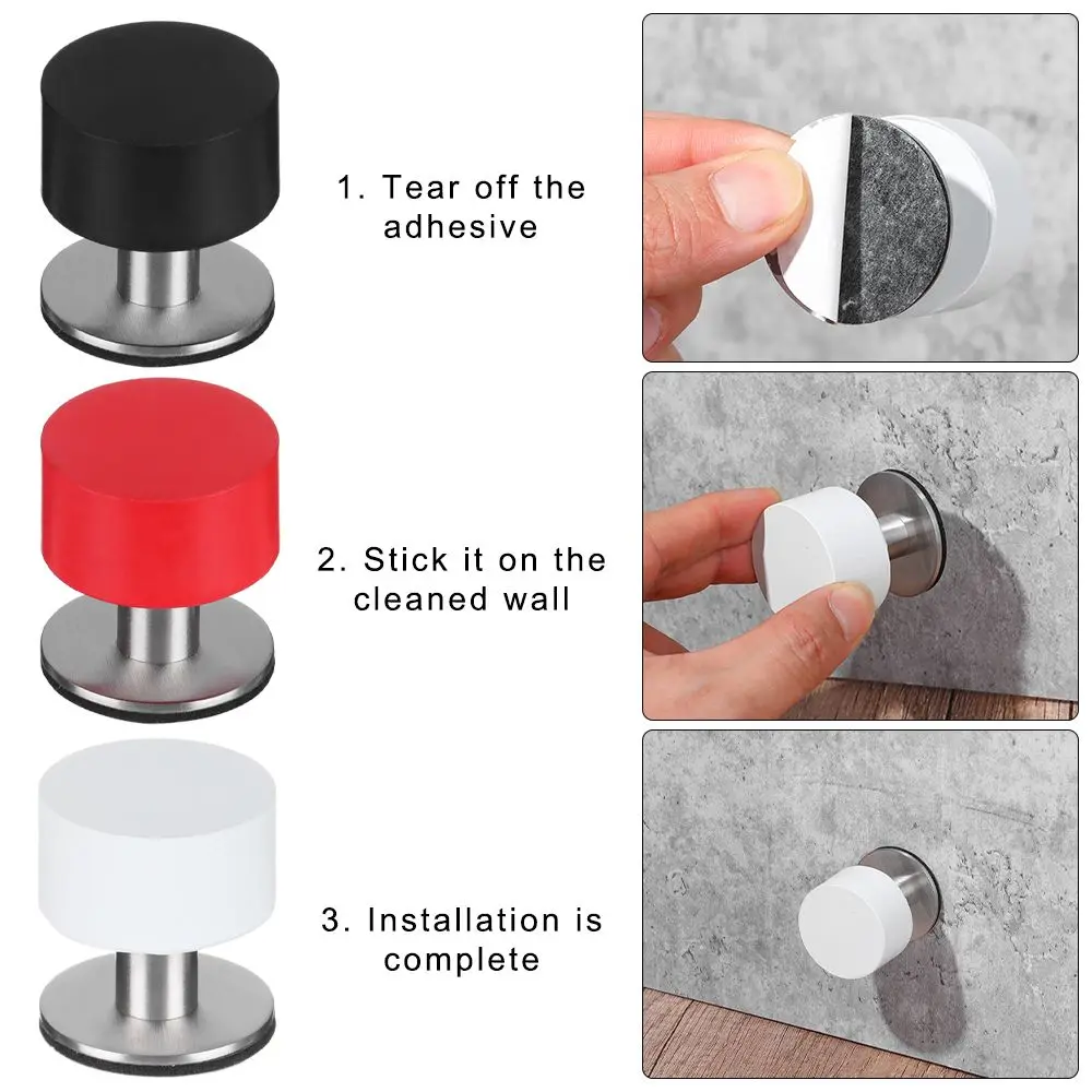 

Practical Heavy Duty Non Punch Tools Rubber Stopper Door Stopper Door Stop Rubber Floor Protector
