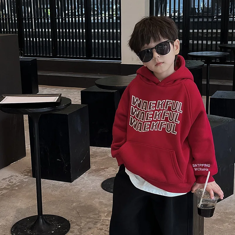 

Детская толстовка с капюшоном, на флисовой подкладке